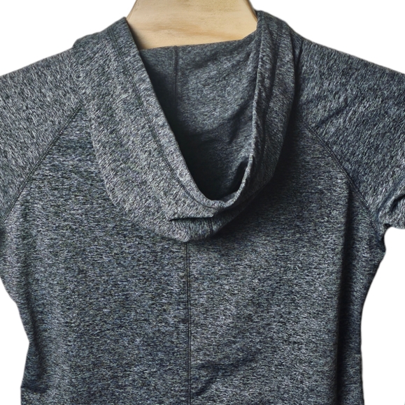 NFL Authentic Denver Broncos Women's Full Zip Jacket Gray Mock Neck Hooded Large - Picture 5 of 15